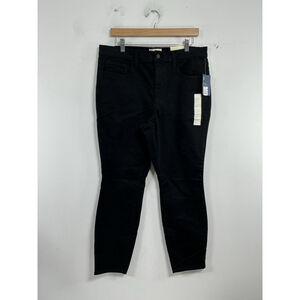 Womans NWT Universal Thread High Rise Skinny Stretch Black Jeans Size 14 S